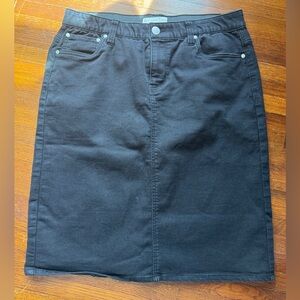 Black Denim Pencil Skirt size 14
